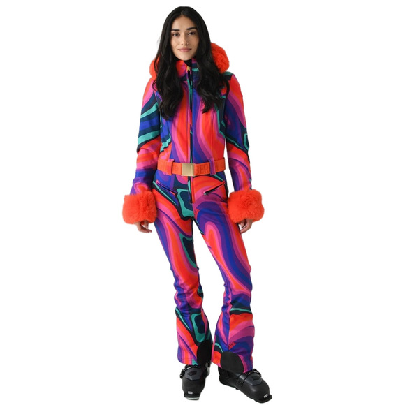 NWT Goldbergh Women's La Fête Faux Border Ski Suit - ABSINTHE RAINBOW - 36 (4) - Picture 2 of 7